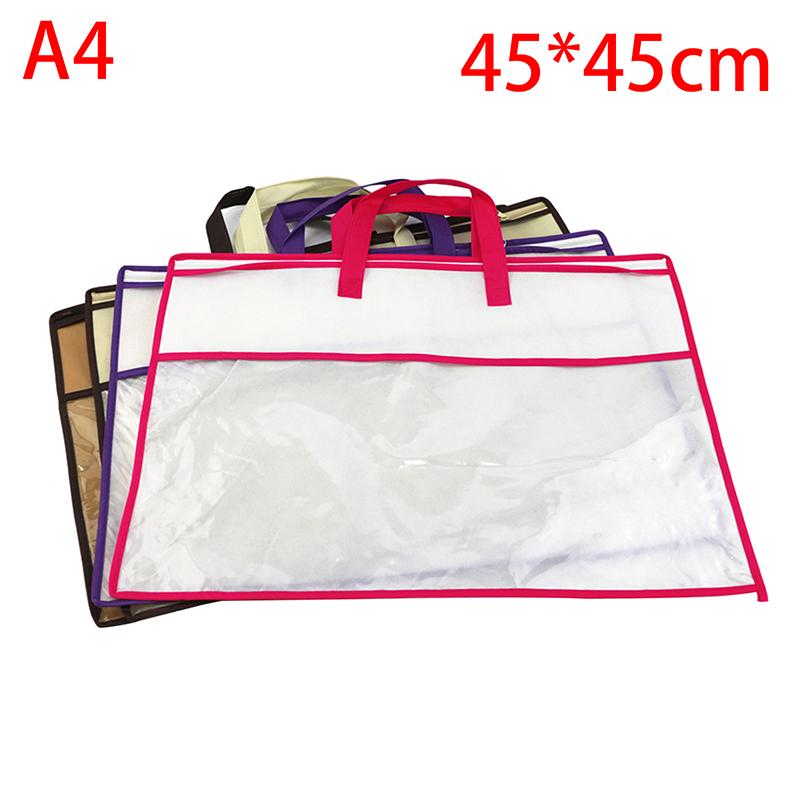 Non-Woven Pillow Quilt Blanket Zipper Dustproof Storage Bag Household Organizer Foldable Bedding Packing Bag Random Color