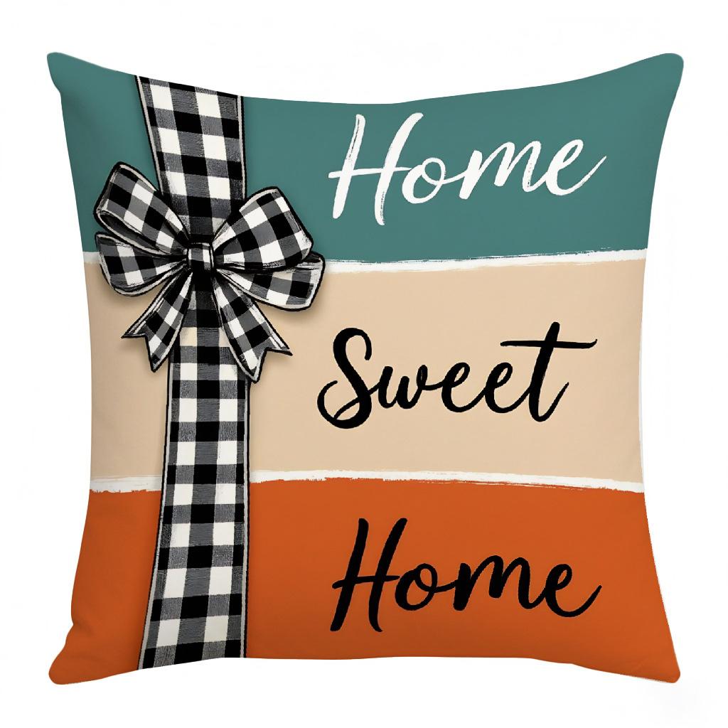 Thanksgiving Holiday Atmosphere Pillow Print Holiday Atmosphere Decoration Living Room Home Pillow Cushion Cover