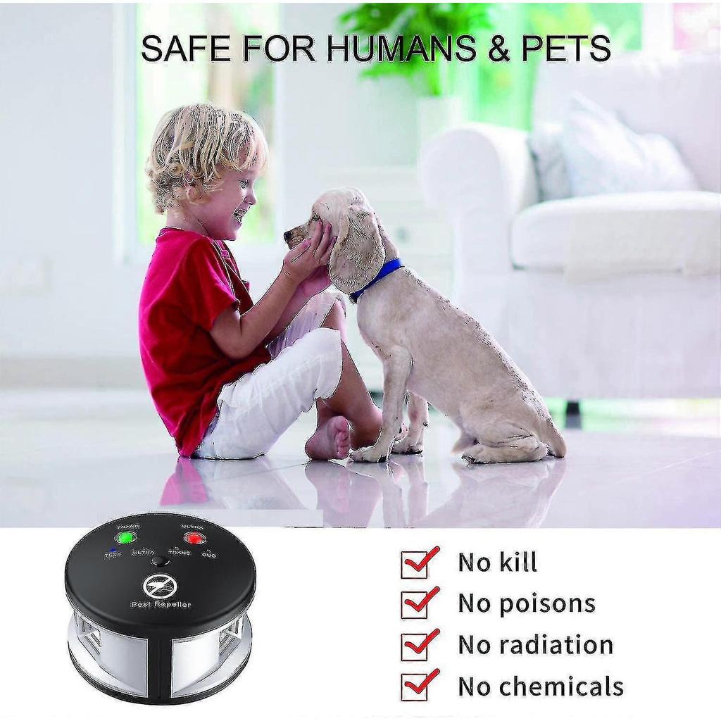 Rodent Repellent Ultrasonic 3-in-1 Pest Repeller Mouse Blocker Rat Deterrent