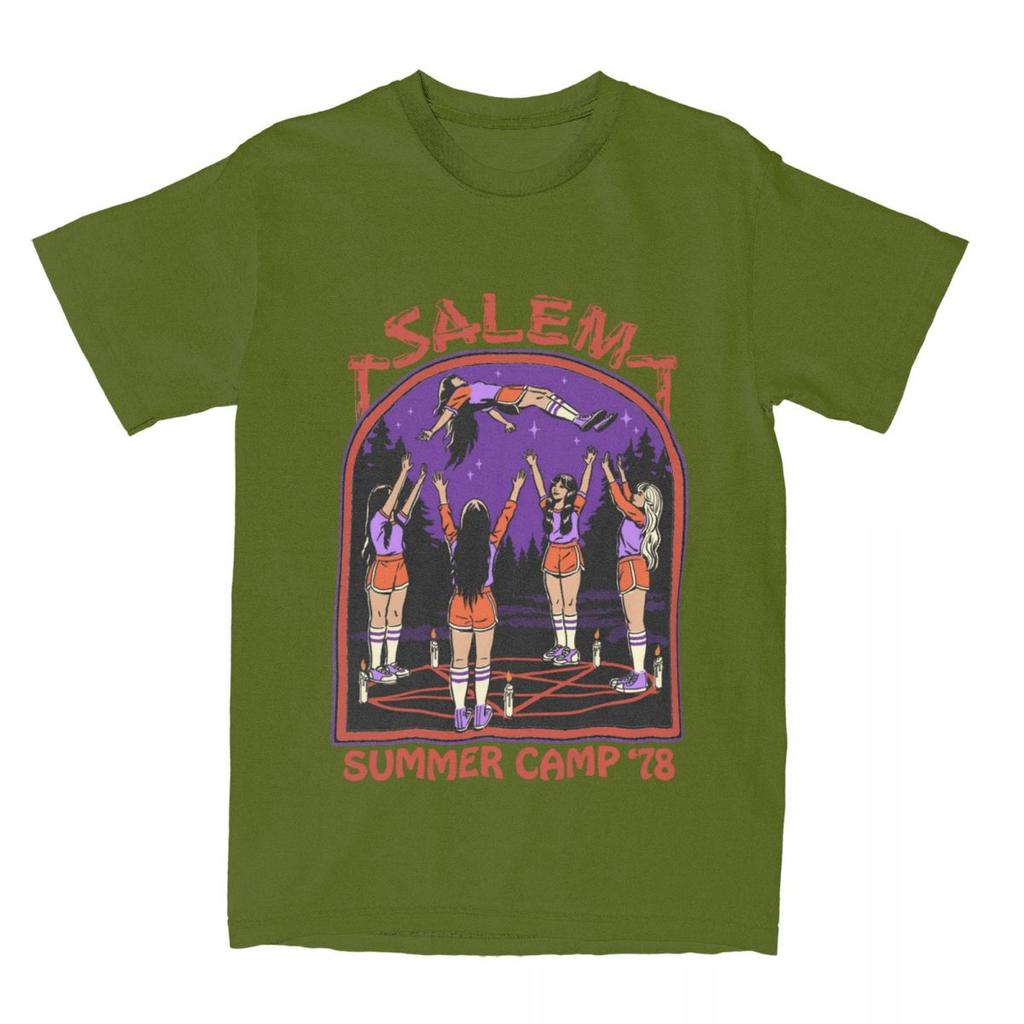 Novelty Cheerleading Basket Toss Summer Camp T Shirt Unisex Womens Cotton Salem Dark Art Tees Shirt Birthday Present Clothes