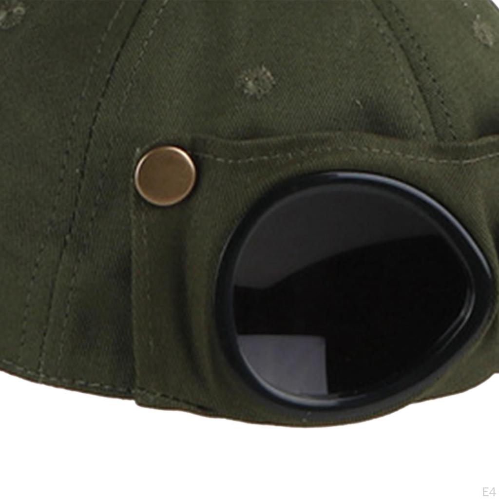 Creative Baseball Hat, Glasses Sunshade Hat Cotton Accessories, Photo Props, for Kids Adults Party