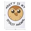 Hooty Is My Spirit Animal Throw Blanket Summer Personalized Gift Giant Sofa Sofa Blankets