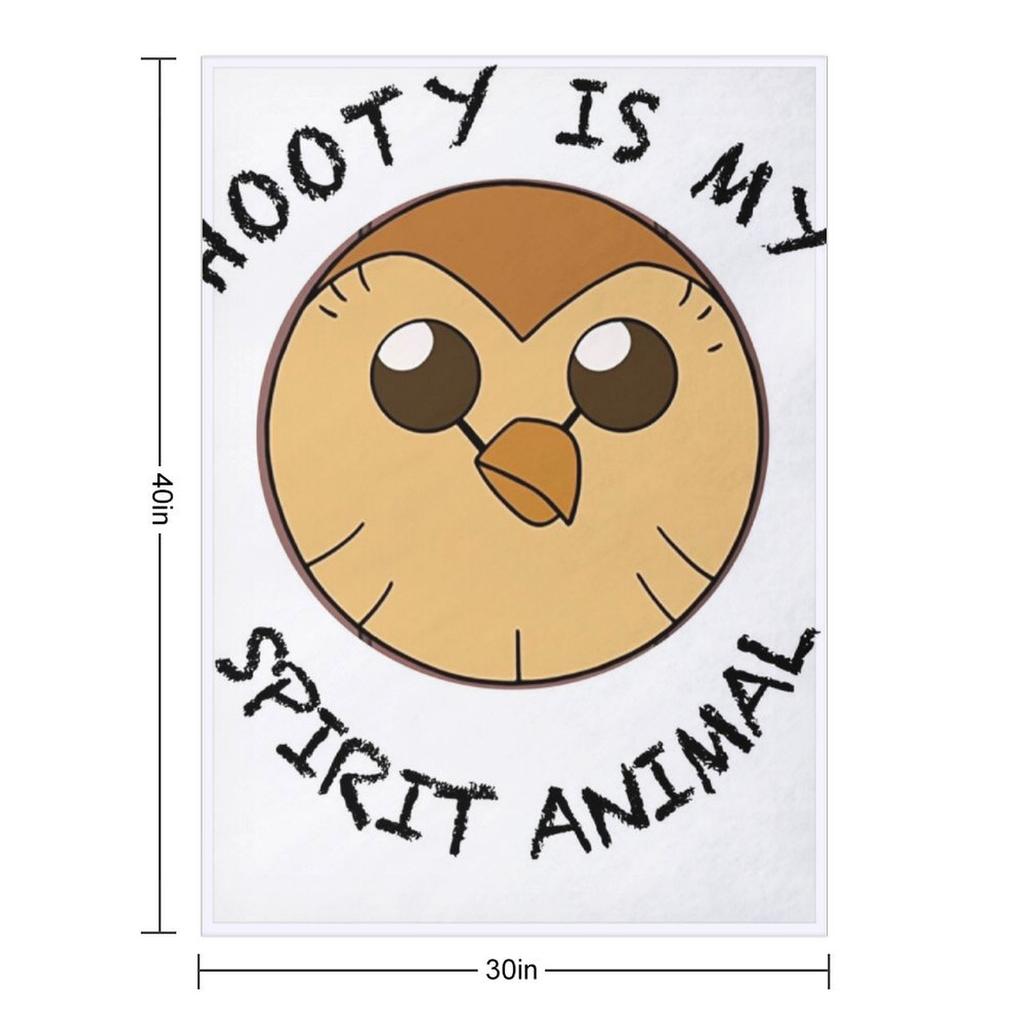 Hooty Is My Spirit Animal Throw Blanket Summer Personalized Gift Giant Sofa Sofa Blankets