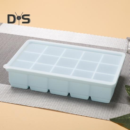 Food Grade Ice Cube Mold Safe Scentless Flexible 9/15 Grids Silicone Ice Cube Plate