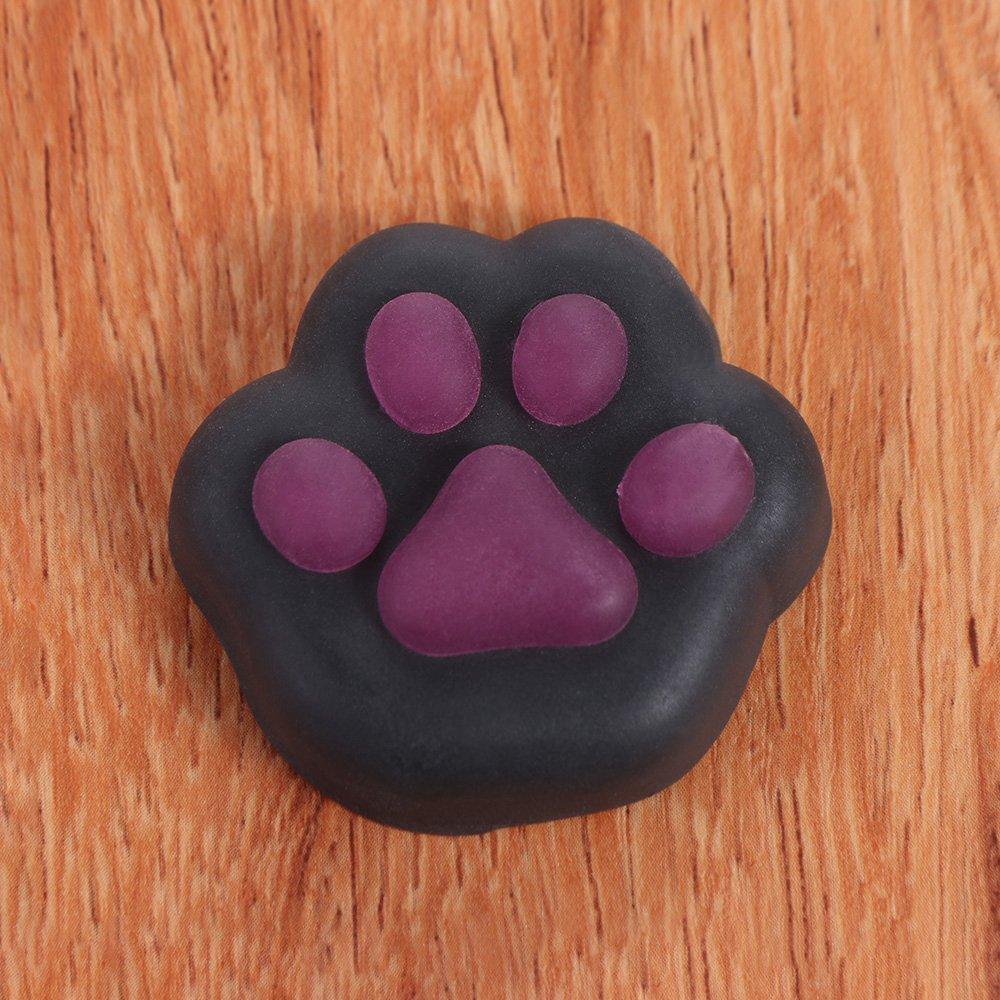 Toys Kids  Childrens Mini Cat Paw Squeeze Toy Silicone Pinch Decompression Toy Plush TPR Fidget Sensory For Adults Gift Present