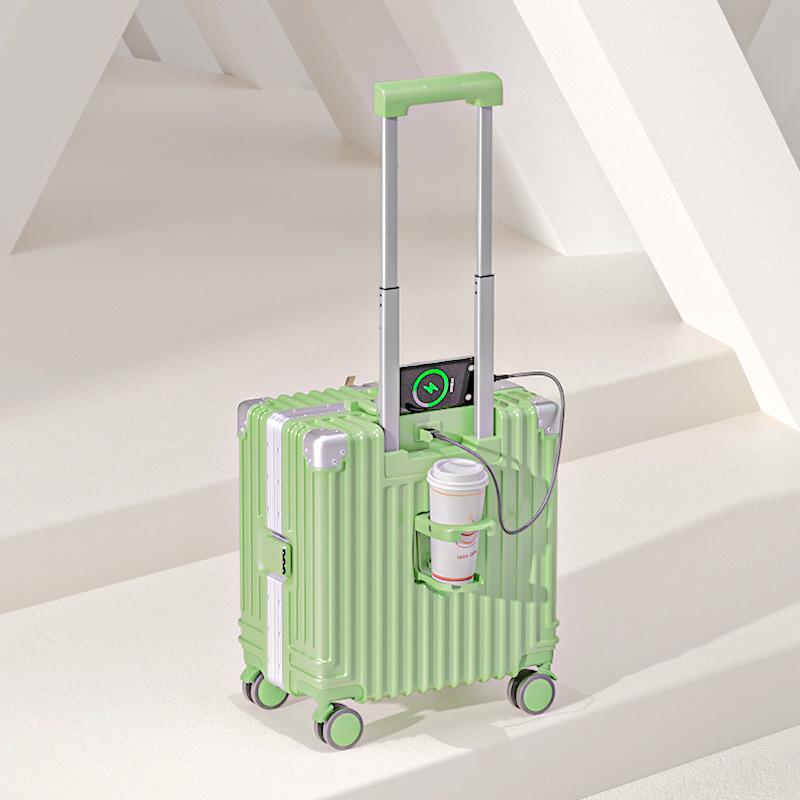 Lightweight Mini Trolley Suitcase with Combination Lock, 18-20 Inch - Ideal for Students and Kids.