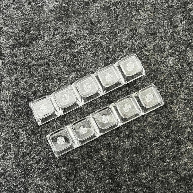 5/10pcs 1U Keycaps Set XDA Height Transparent with Backlit For Personalizing Mechanical Keyboards Enhances Typing