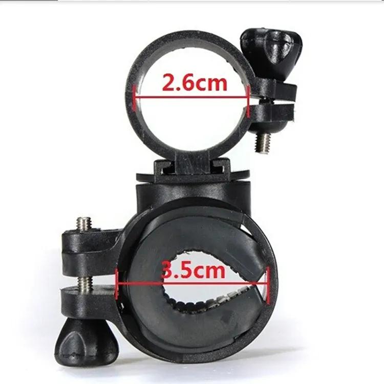 1pc LED Torch Mount Holder 360° Rotating Bicycle Light Bracket for Bike Flashlight Cycling Sports Accessories
