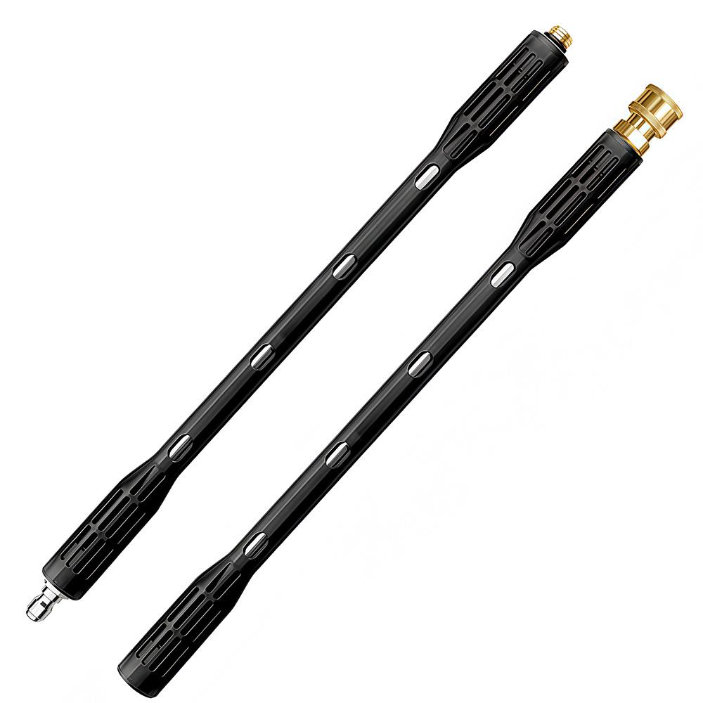 

Pressure Washer Extension Wand - 1/4 Quick Connect M14 Thread Reinforced Engineering Plastic Shell For High-Pressure Water Gun