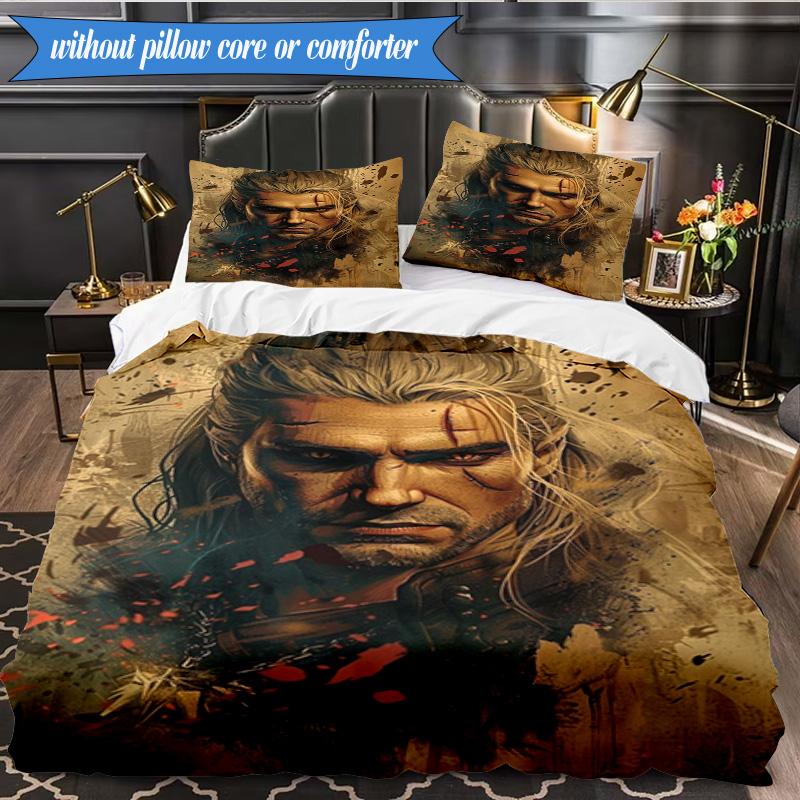 wizard dragon 3pcs K-pop music group Bedding set,Ideal for Bedroom, Dormitory,Including Duvet Cover And 2pcs Pillowcases,Fan gifts