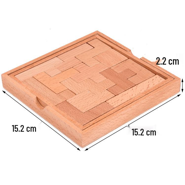 Cross-Border Kids  Russian Blocks Brain Teaser Game: Educational Parent-Child Puzzle