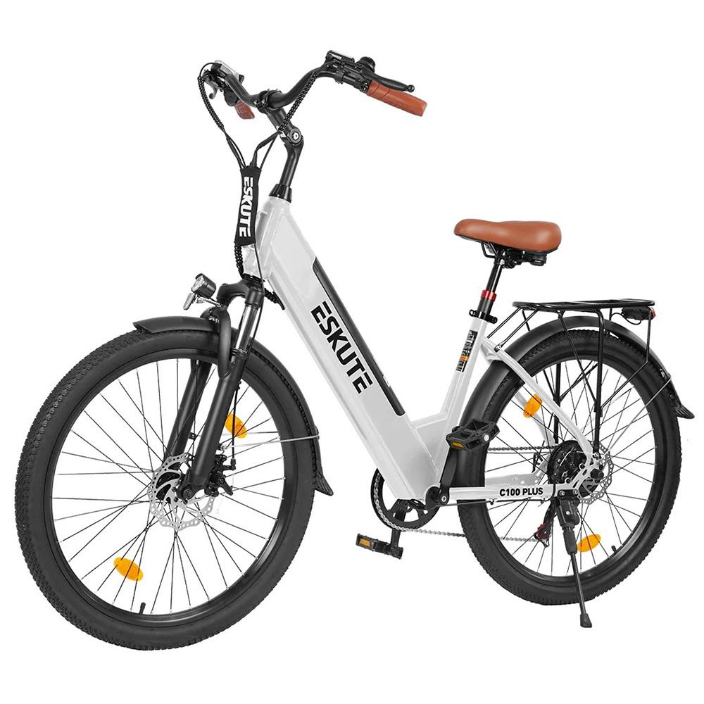 Electric Bicycle ESKUTE C100 26" 250W Motor LCD Display 36V 13AH City Ebike For Adult Top Speed 25Km/h Dual Disc Brake