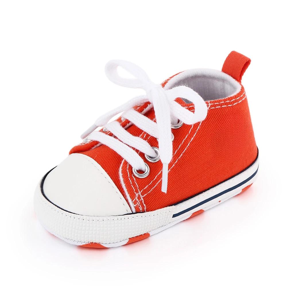 Sneakers classiche in tela per bambini Stampa per neonati Star Sports Neonati maschi Scarpe per primi camminatori Scarpe da bambino antiscivolo per neonati