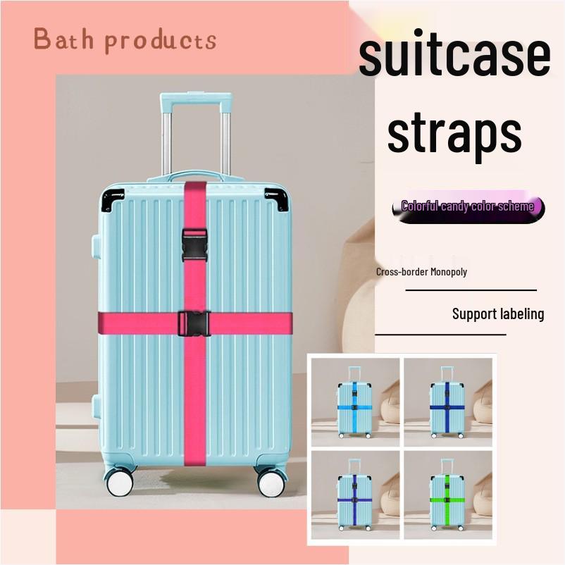 

Международный багажный ремень для усиления: Трансграничный переплет чемодана для безопасного путешествия. 5*165cm флуоресцентный зеленый