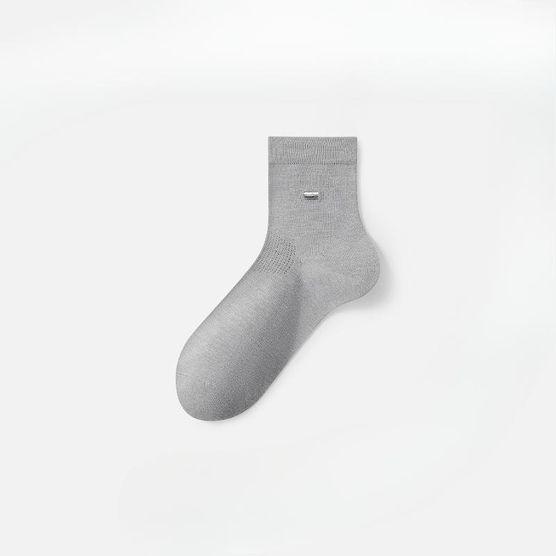Male Spring and Summer Thin Anti Bacterial Anti Odor Breathable Business Leisure Tube Socks