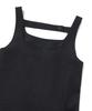 Covernat Woman Pocket Layered Mini Dress Charcoal