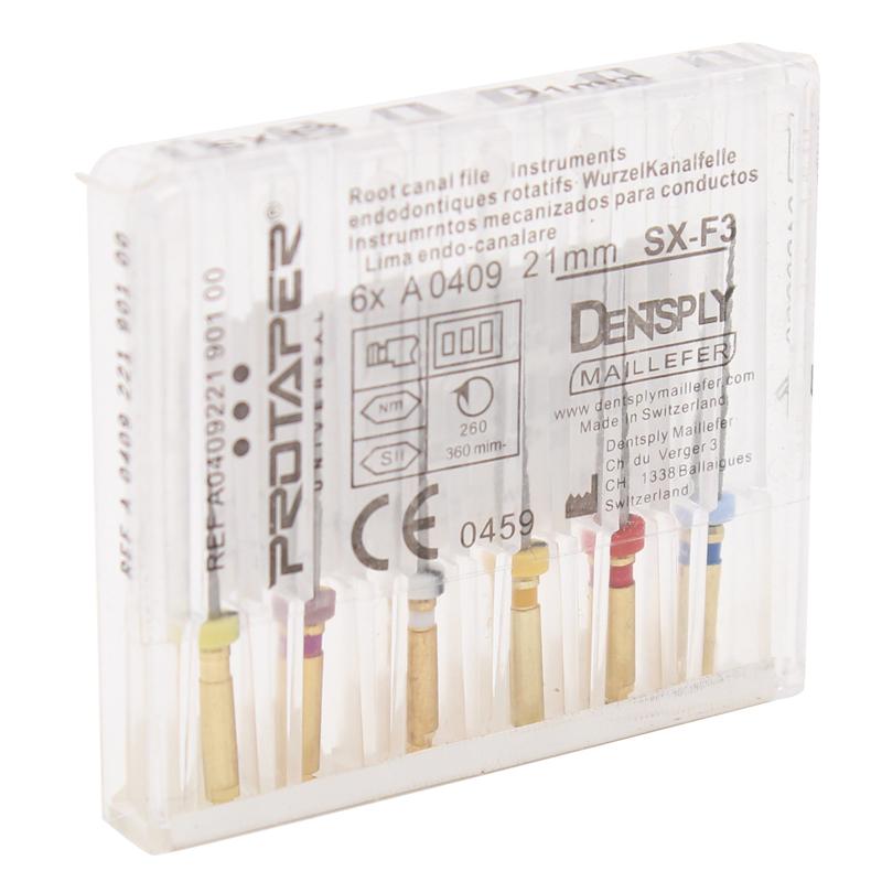 6pcs/box Dental Endo Root Files SX-F3 Root Canal Engine Use Rotary NiTi Alloy File 21mm/25mm