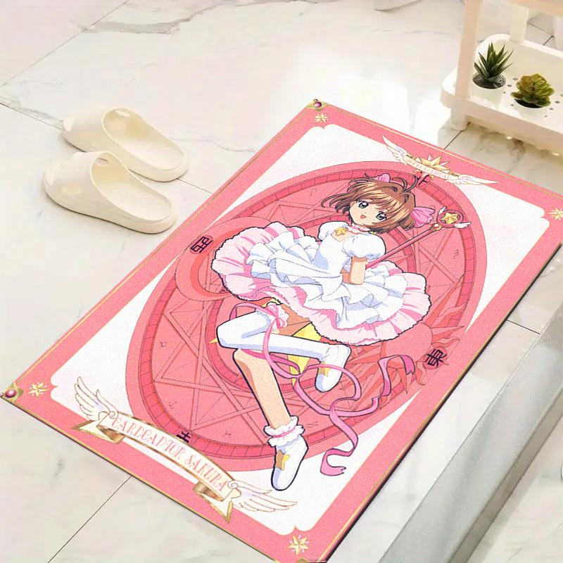 Anime Sakura Carpet Rug for Living Room Bedroom Home Sofa Decoration,Kids Play Non-slip Floor Mat
