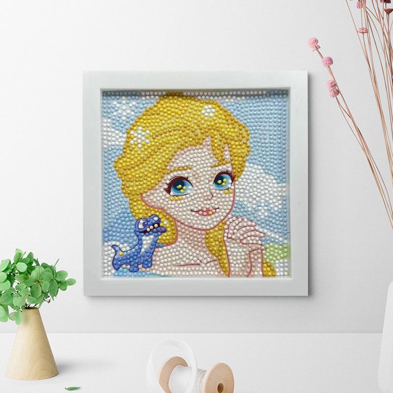 Free Shipping/Cartoon Diamond Painting Children'S Gift Handmade Cross Stitch Framed Diy Bedroom Sticker