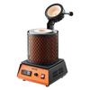 Electric Melting Furnace, 1350W Electric Melting Furnace Kit, 2102/1150 Metal Smelting Machine with 3kg Ceramic Crucible, Gold Smelting Kit for