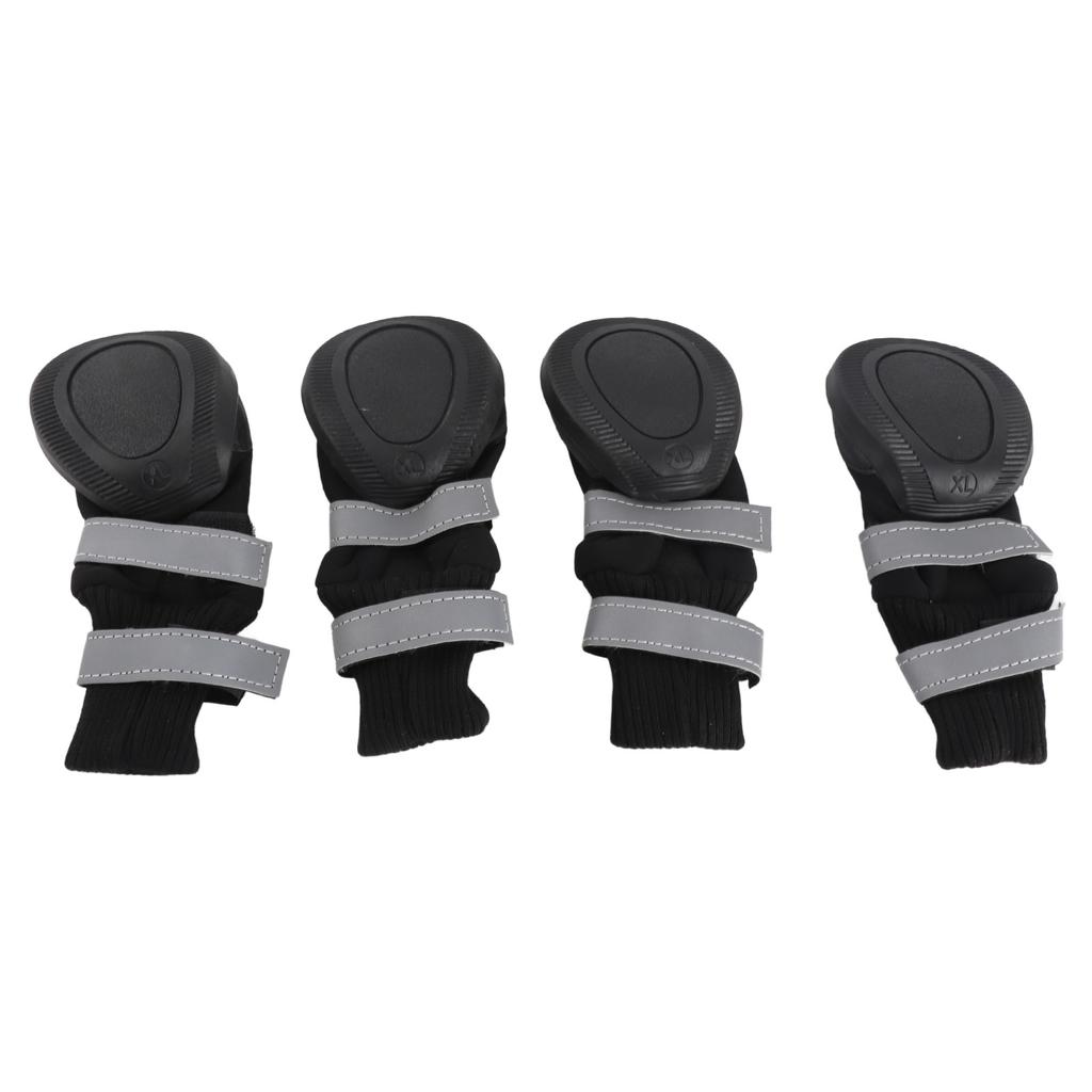 4pcs Set Water Proof Pet Dog Shoes Anti Slip Protective Boots for Large Dogs