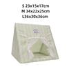 Floral Print Cozy Sleeping Tent Soft Cotton Bottomless Hideout Hamster Cage  For Rabbits Guinea Pig
