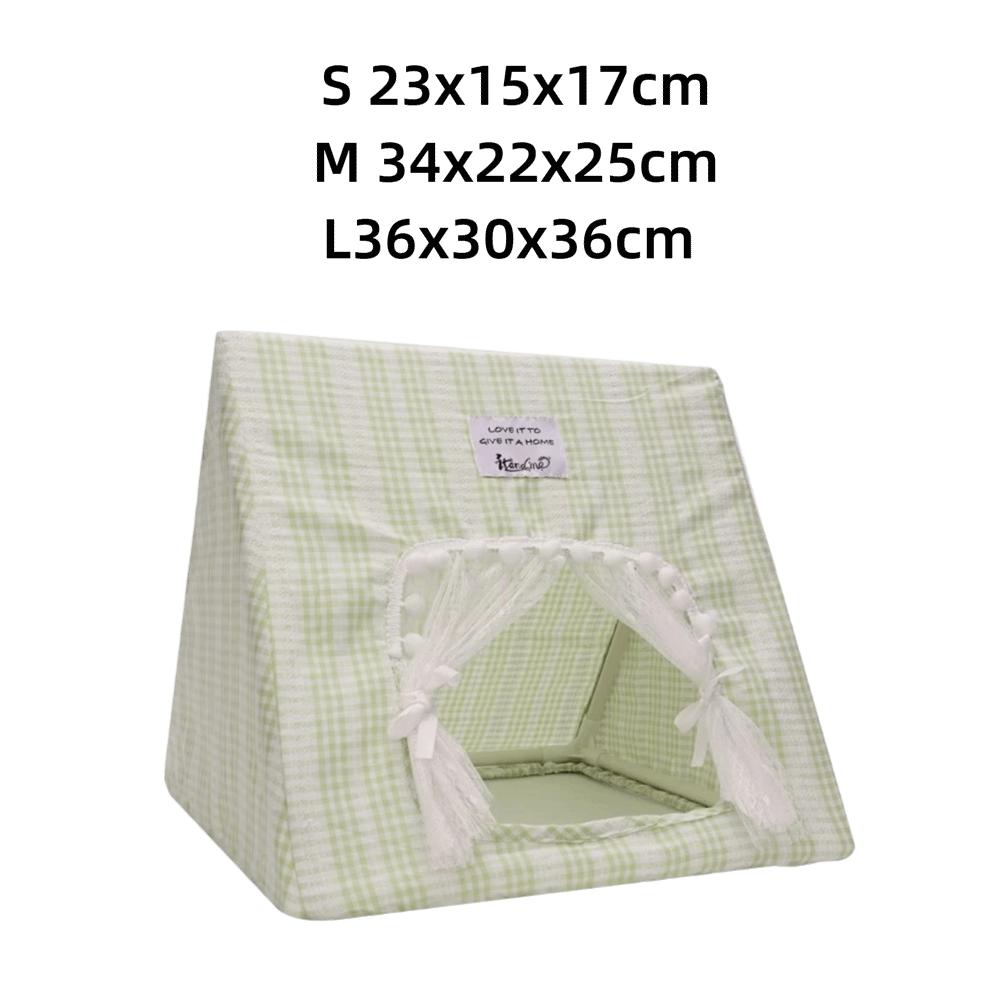 Floral Print Cozy Sleeping Tent Soft Cotton Bottomless Hideout Hamster Cage  For Rabbits Guinea Pig