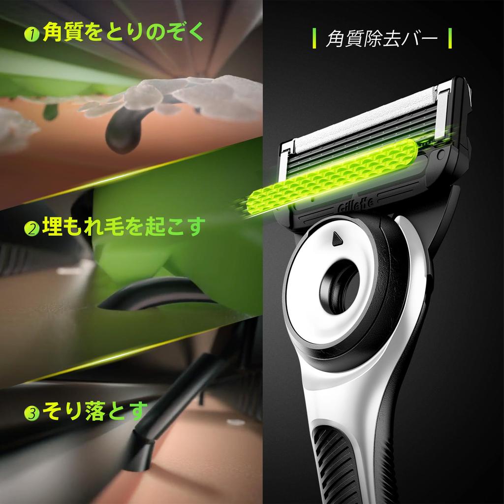 Gillette Shaving Razor with 3 Replacement Blades and Stand Shaving Razor for Close Shave - Men's (Lab)