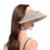 Women's Rechargeable UV Protection Sun Hat with Large Brim for Cycling