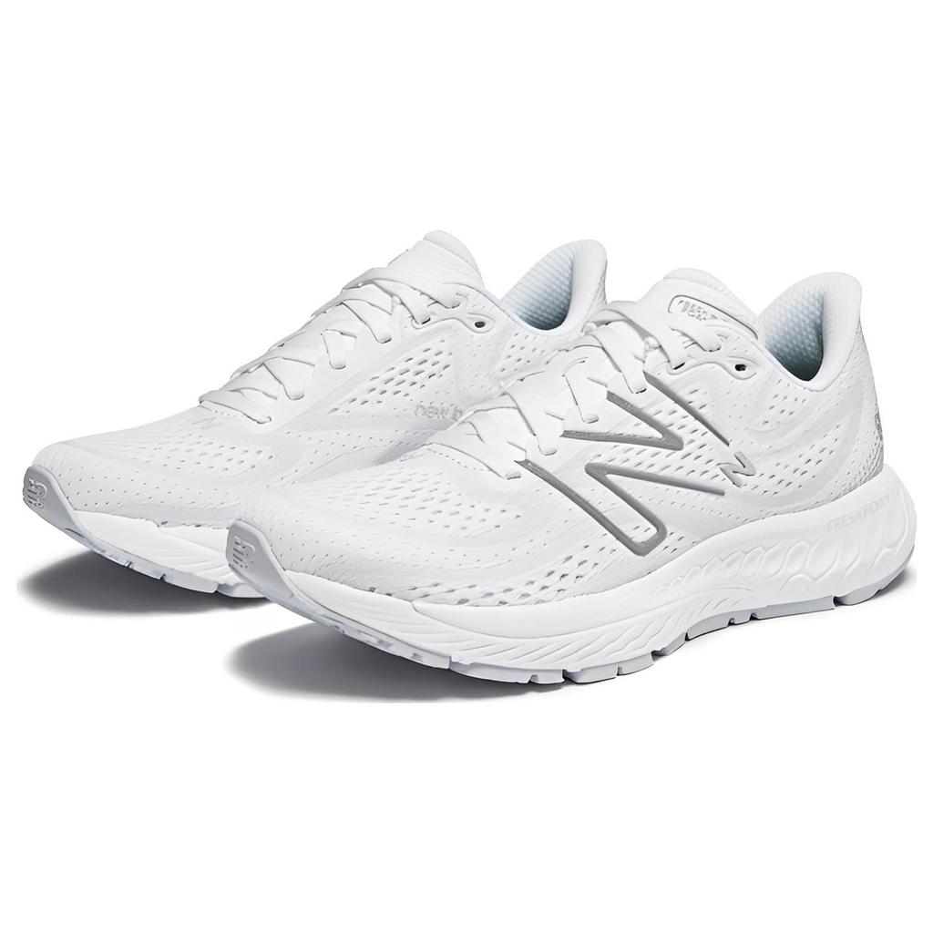 New Balance Women's Fresh Foam X 880v13 White with Light Silver Metallic and Quartz Grey W880W13