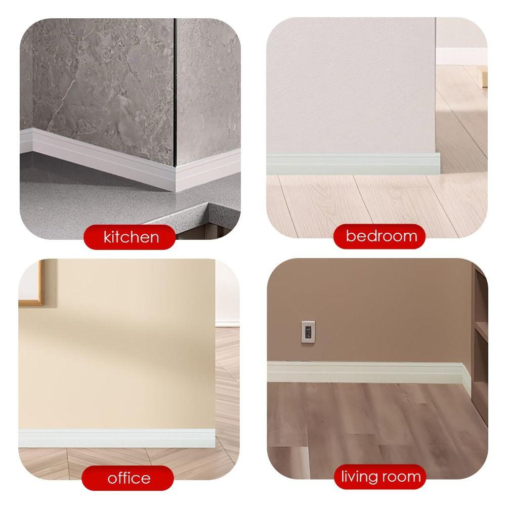 Thickened Wall Baseboard Anti-collision Wall Sticker High Quality Molding Trim  Living Room