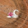 Pink Tourmaline Gemstone 925 Sterling Silver Jewelry Handmade Ring Gift For Wife RR-27-18