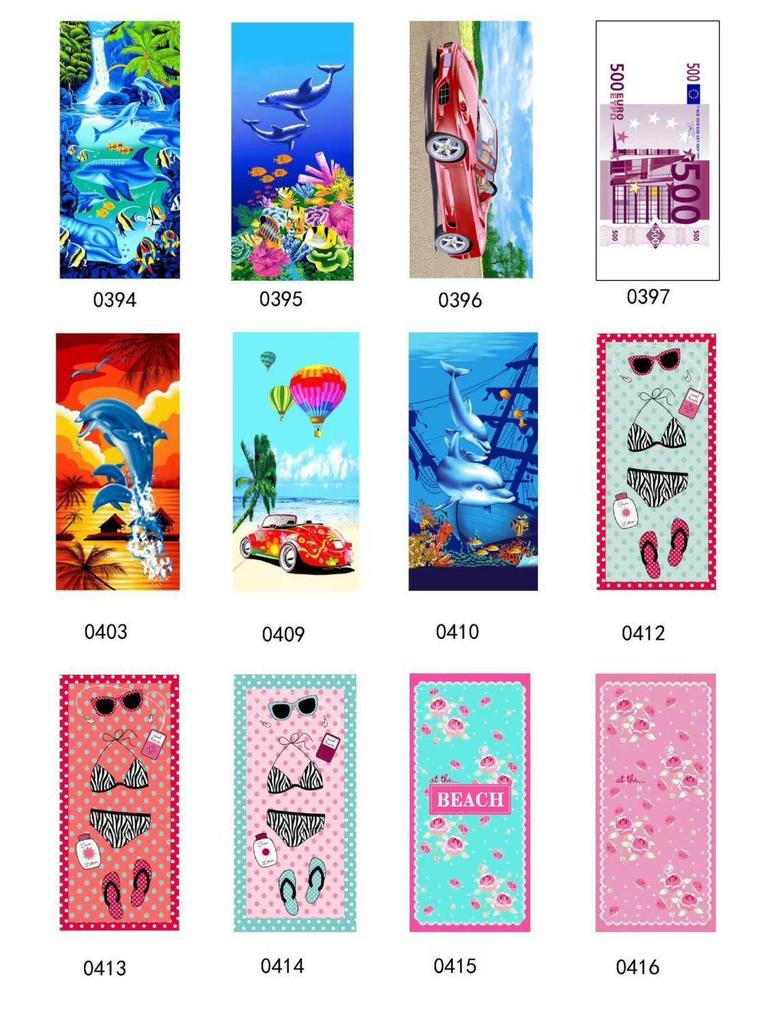 Cross-border Soft Quick-Dry Beach & Sport Towel - Absorbent, Lightweight, Printed Design