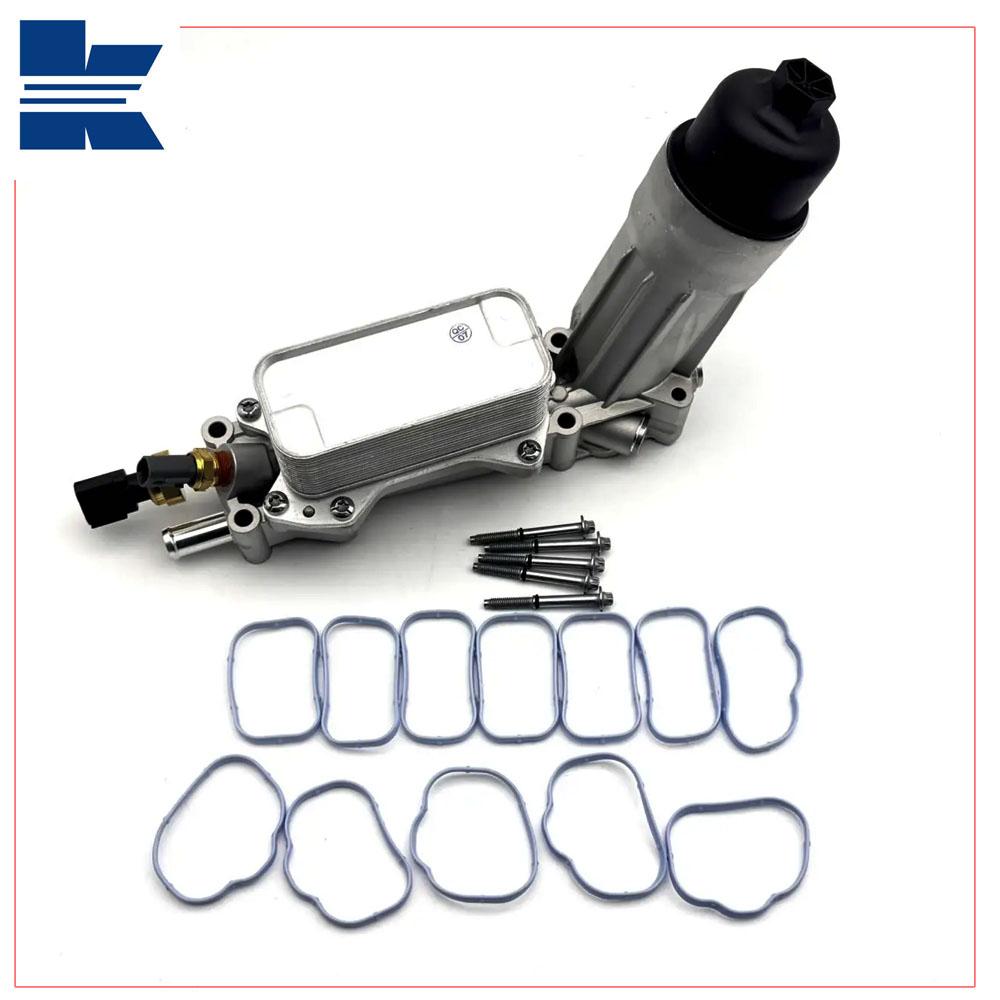 Aluminium Motorölfiltergehäuse Kühlersatz für Jeep Grand Cherokee Dodge Charger Journey Ram 3.6L V6 / 68105583AF 68105583AA