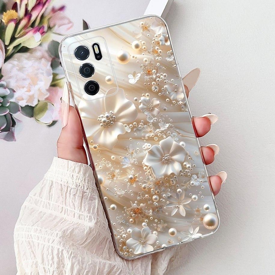 For Oppo A16 A16s Case CPH2269 CPH2275 CPH2271 A 16 TPU Cover Fashion Flower Soft Funda For OPPO A54s CPH2273 OppoA16 Phone Case