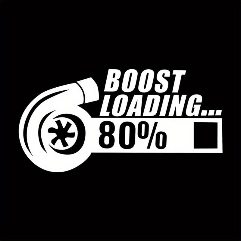 Spaßige Autoaufkleber mit Turbo für Fenster