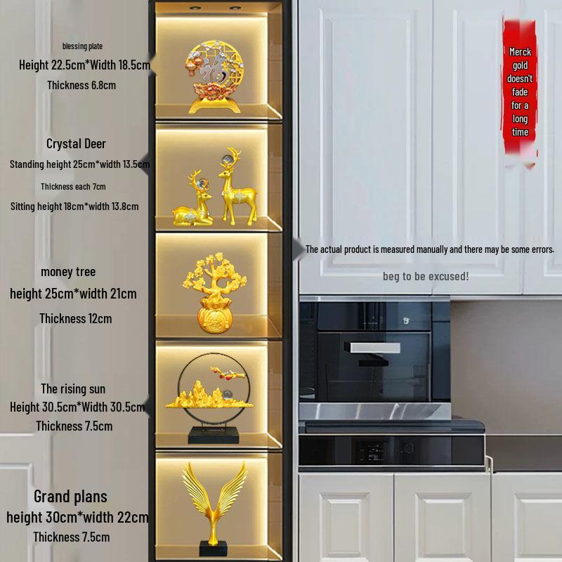 Luxury Wine Cabinet Ornaments for Living Room Entrance Decoration