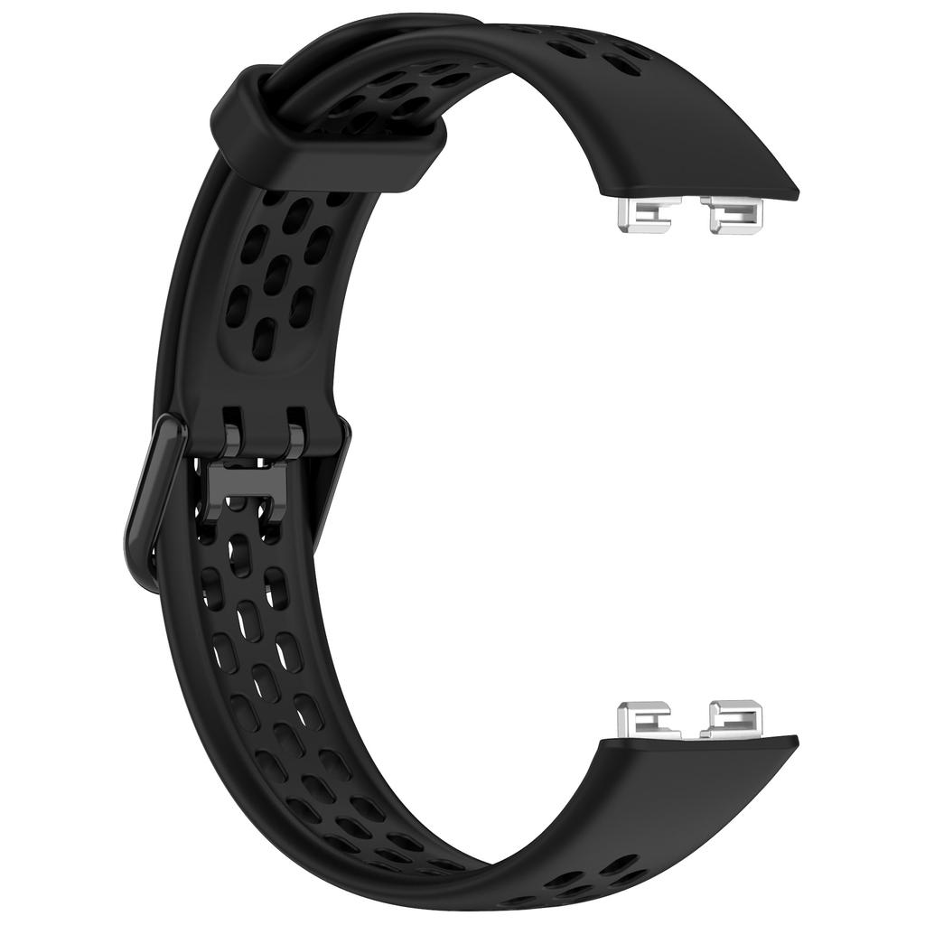 Silikonový řemínek k hodinkám pro Huawei Band 10 NFC/10/9 NFC/9/8 NFC/8 Perforovaný prodyšný náramek Náhradní pásek