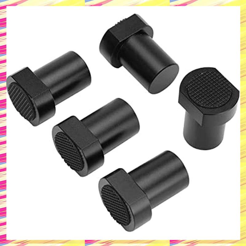 

ABJJ 5 Pack Bench Dog Woodworking Clamp Table Stop With Non-Slip Pad For Dog Hole Aluminum Alloy