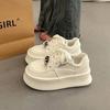 Casual Sneakers  Spring New! Women's Platform Thick Soled White Sneakers Versatile Niche Casual Shoes Height  Increasing