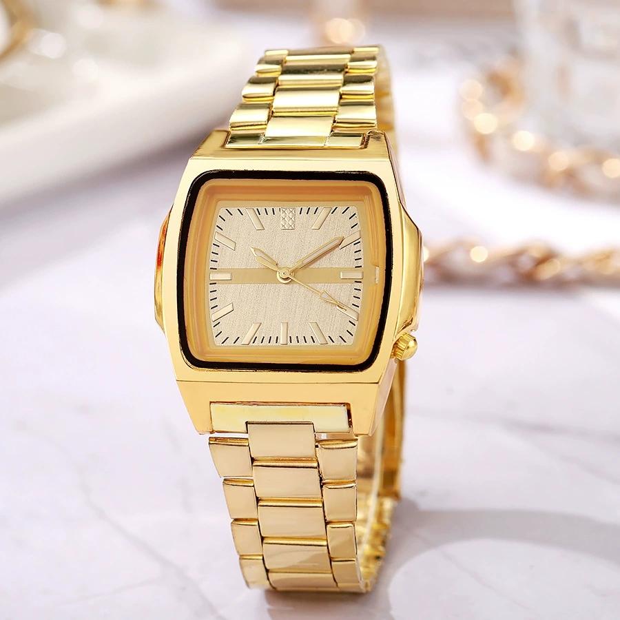 Men Business WatchStainless Steel Wristwatches Square Clock Quartz Watches