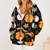 New Fashion Halloween Pumpkin 3D Printed  Zipper Hoodie