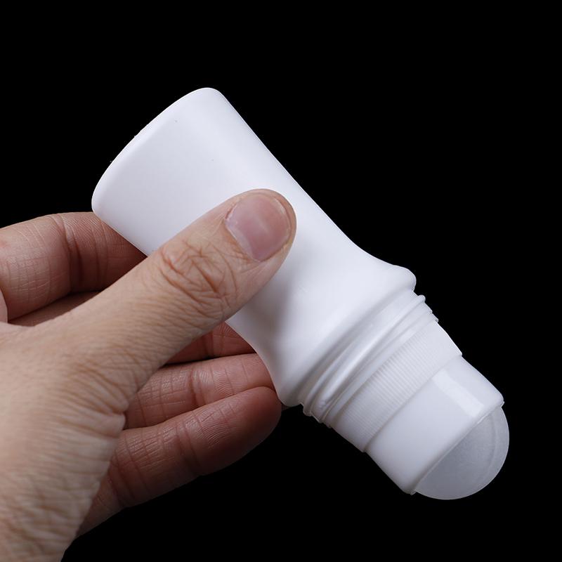 5Pcs 30Ml Plastic Roll On Bottle White Deodorant Container Essential Oil Perfume