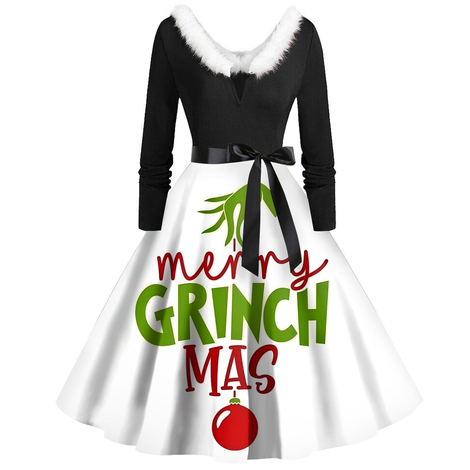 

Женское повседневное и модное платье на молнии с длинными рукавами и v-образным вырезом в тон XL