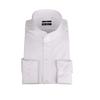 SUIT SELECT 4S BLACK LINE Slim Fit Men's Dress Shirt Non-Iron Stretch Cutaway Collar White Dobby L Size 41-86