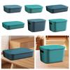 Organizador de Estante de Armario Contenedor Caja de Almacenamiento para el Hogar a Prueba de Polvo con Tapa para Sala de Juegos Oficina