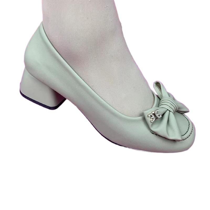 Single shoes women's 2025 new soft leather autumn soft surface soft sole women's shoes thick heel square head leather shoes women's fashion mother sh