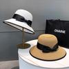 Summer bow straw woven sun hat women 2025 new seaside beach straw hat UV protection sun hat