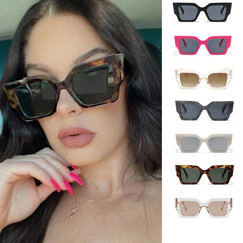 

Модные гламурные очки с квадратной оправой, солнцезащитные очки с УФ-защитой и индивидуальностью one size серый/мраморный