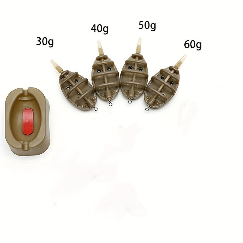 Efficient Carp Fishing Feeder Mould Set - Easy Inline Method, Perfect for Catching More Fish